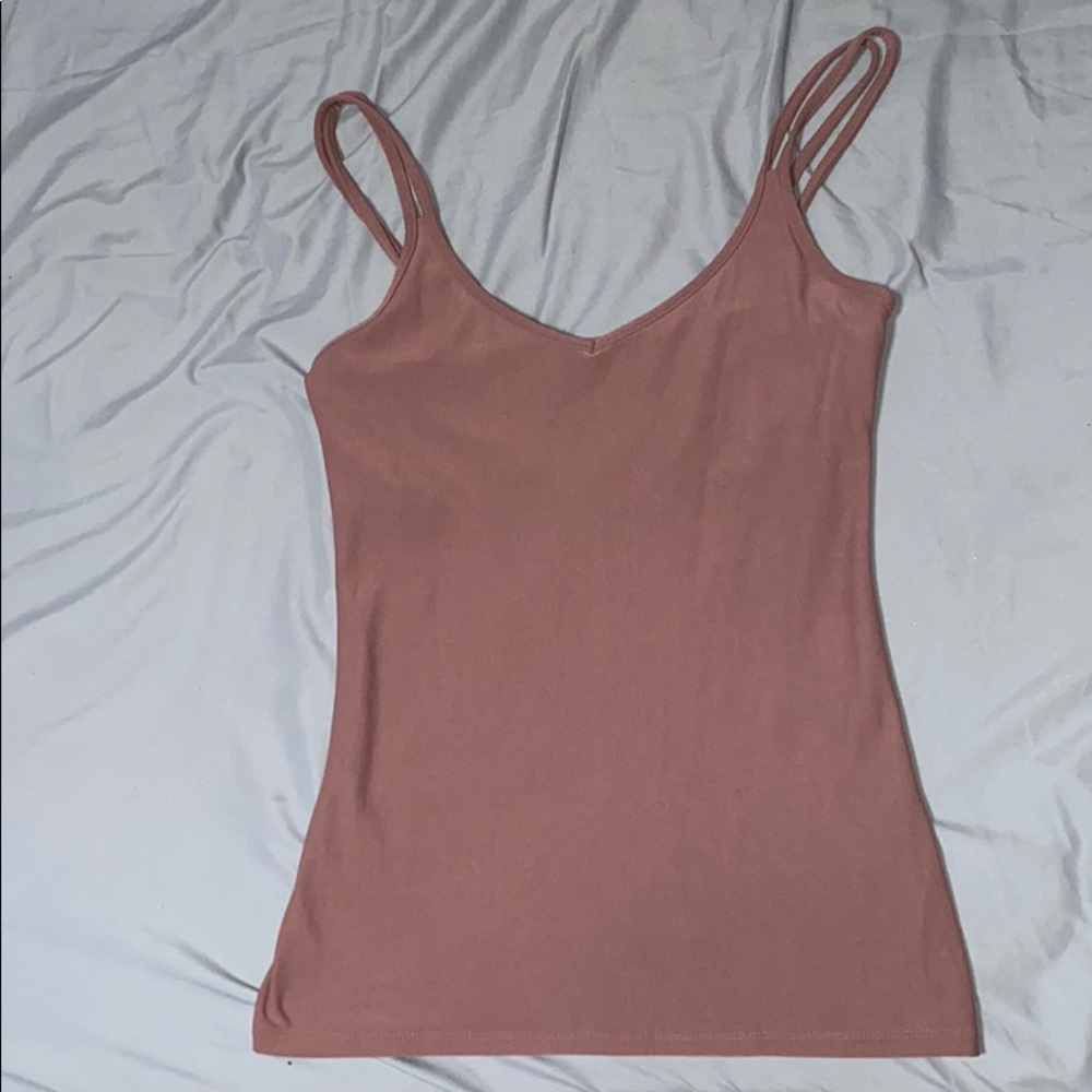 Dark blush tank top